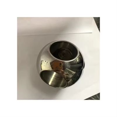 ISO-zertifiziertes DN50-Zubehör für Türventile aus Edelstahl mit spiegelpolierter Oberfläche und kleiner Metallspare Kugel