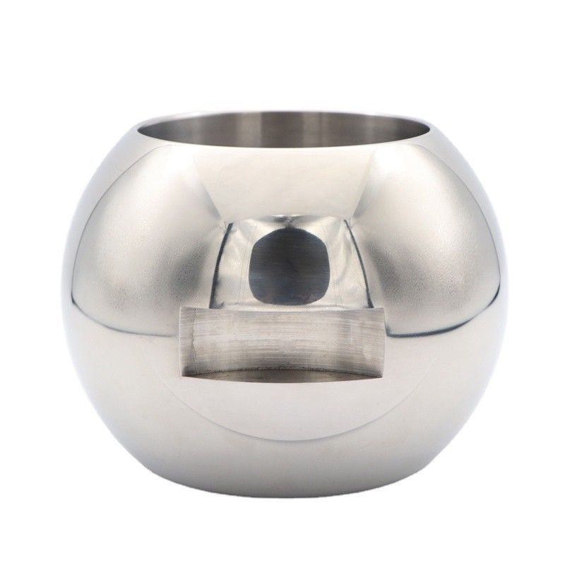 Customized Support OEM Weit verbreitet Superior Floating Straight Through Valve Ball Edelstahl Mini Ball Valve mit Spiegelpolierter Oberfläche